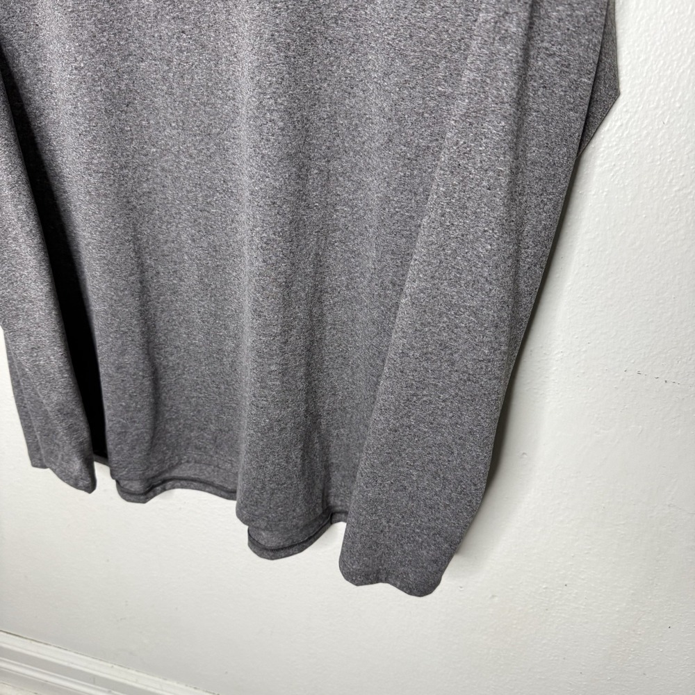 Under Armour Tech Gray Half Zip Long Sleeve Pullover Shirt Athletic Mens 2XL - Picture 3 of 10